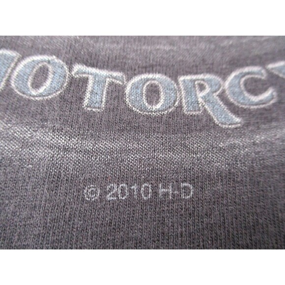 Harley Davidson Shirt Men Large Black Las Vegas Nevada Biker Motorcycle Mechanic - Picture 6 of 11